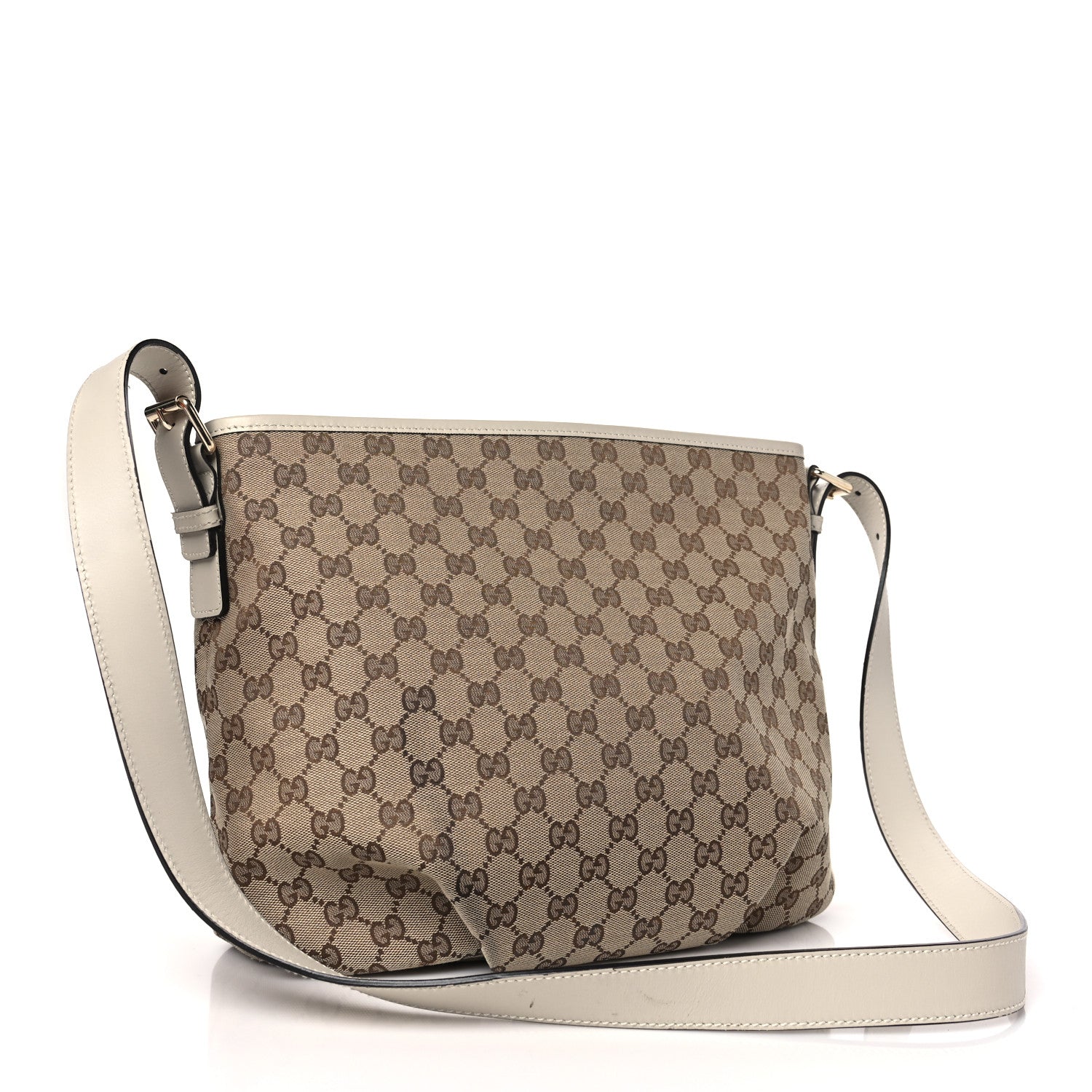 Gucci Monogram Messenger Bag Off White 3 of 14
