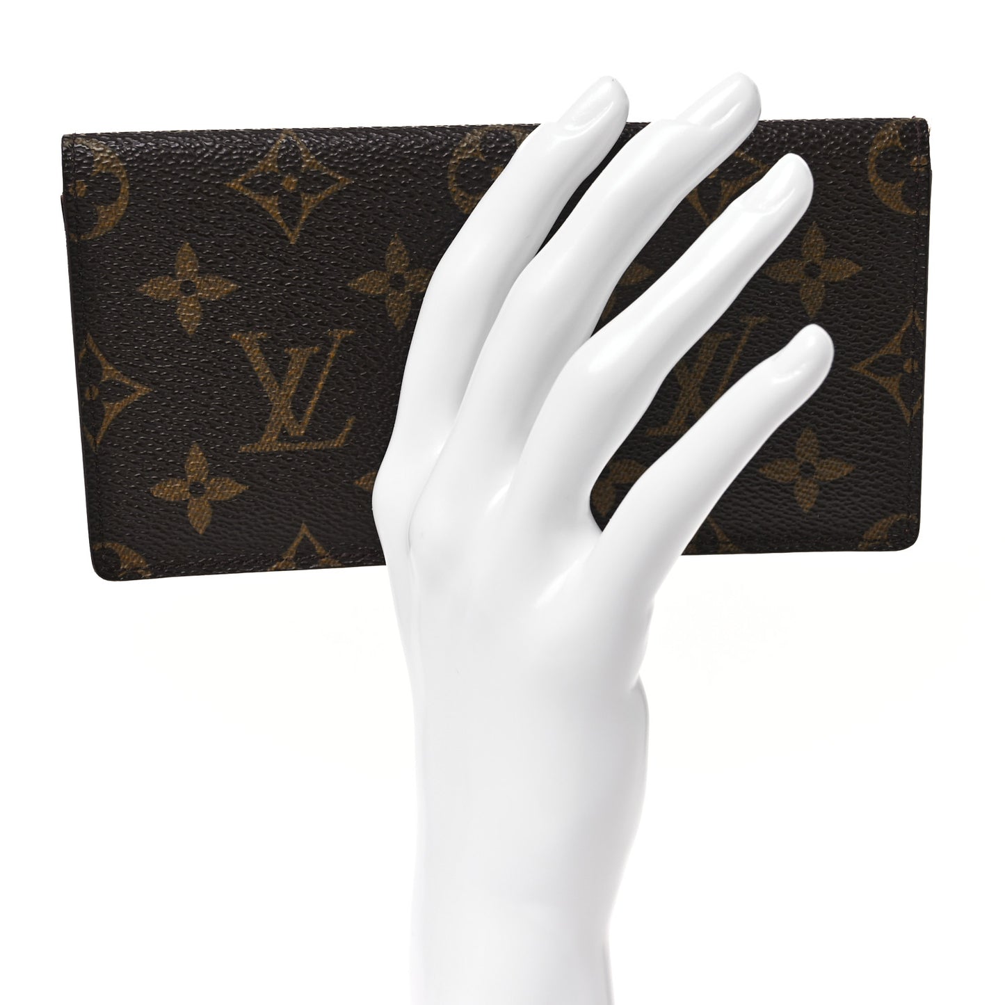 Monogram Checkbook Holder Wallet Cover