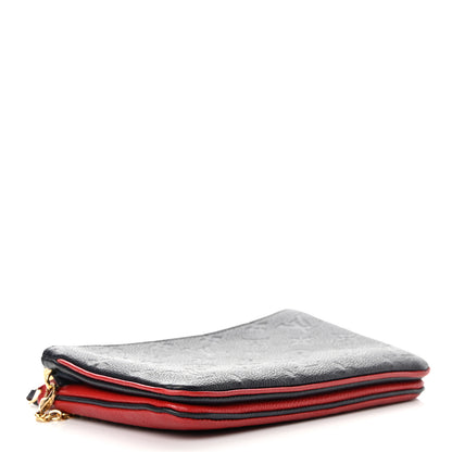 Louis Vuitton Empreinte Double Zip Pochette Marine Rouge 4 of 12