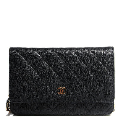 Chanel Caviar Quilted Wallet On Chain WOC Black 1 of 8