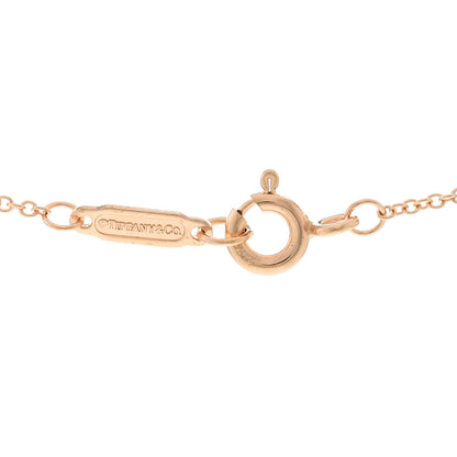 Tiffany 18K Rose Gold Diamond Small T Smile Pendant Necklace 4 of 5