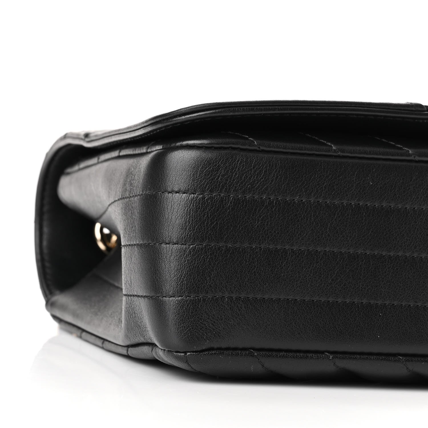 Chanel Lambskin Chevron Quilted Mini Statement Flap Black 9 of 10