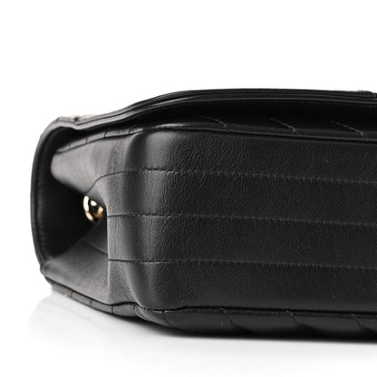 Chanel Lambskin Chevron Quilted Mini Statement Flap Black 9 of 10