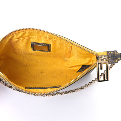 Fendi Zucca Spalmati Pochette Tobacco Giallo 6 of 7