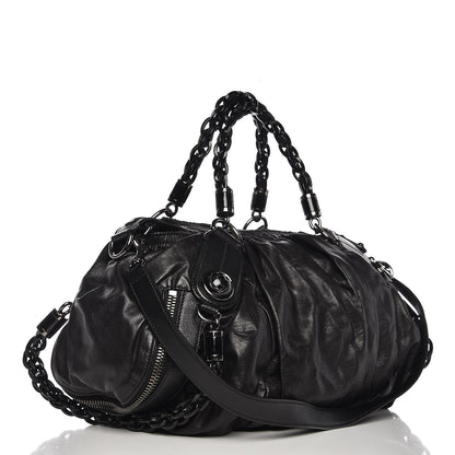 Gucci Calfskin Medium Galaxy Satchel Black 3 of 16