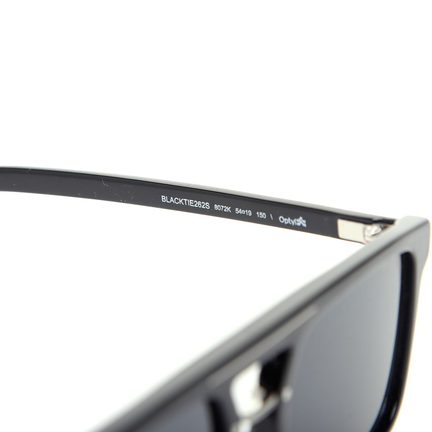 Acetate Black Tie Sunglasses 262S Black