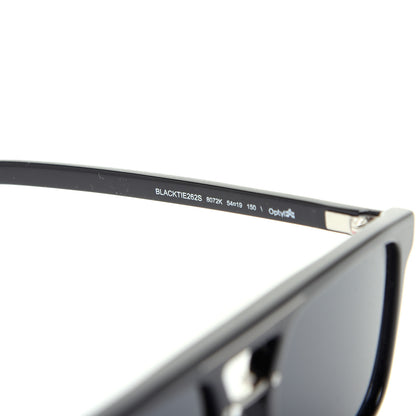 Christian Dior Acetate Black Tie Sunglasses 262S Black 6 of 7