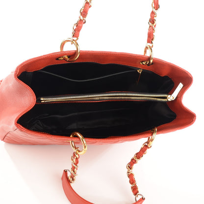 Chanel Caviar Quilted Grand Shopping Tote GST Red 7 of 7