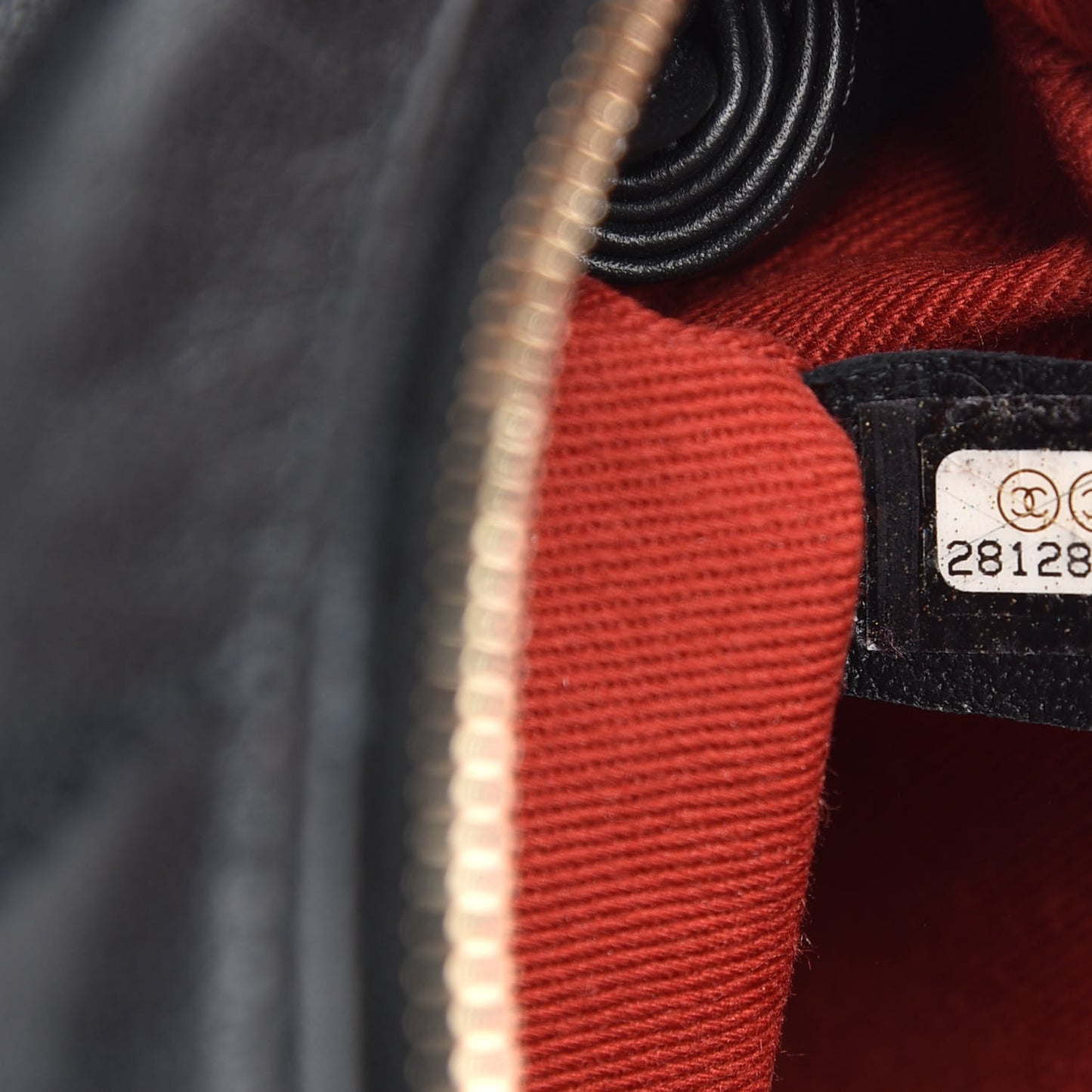 Lambskin Quilted Small Bowling Bag Black