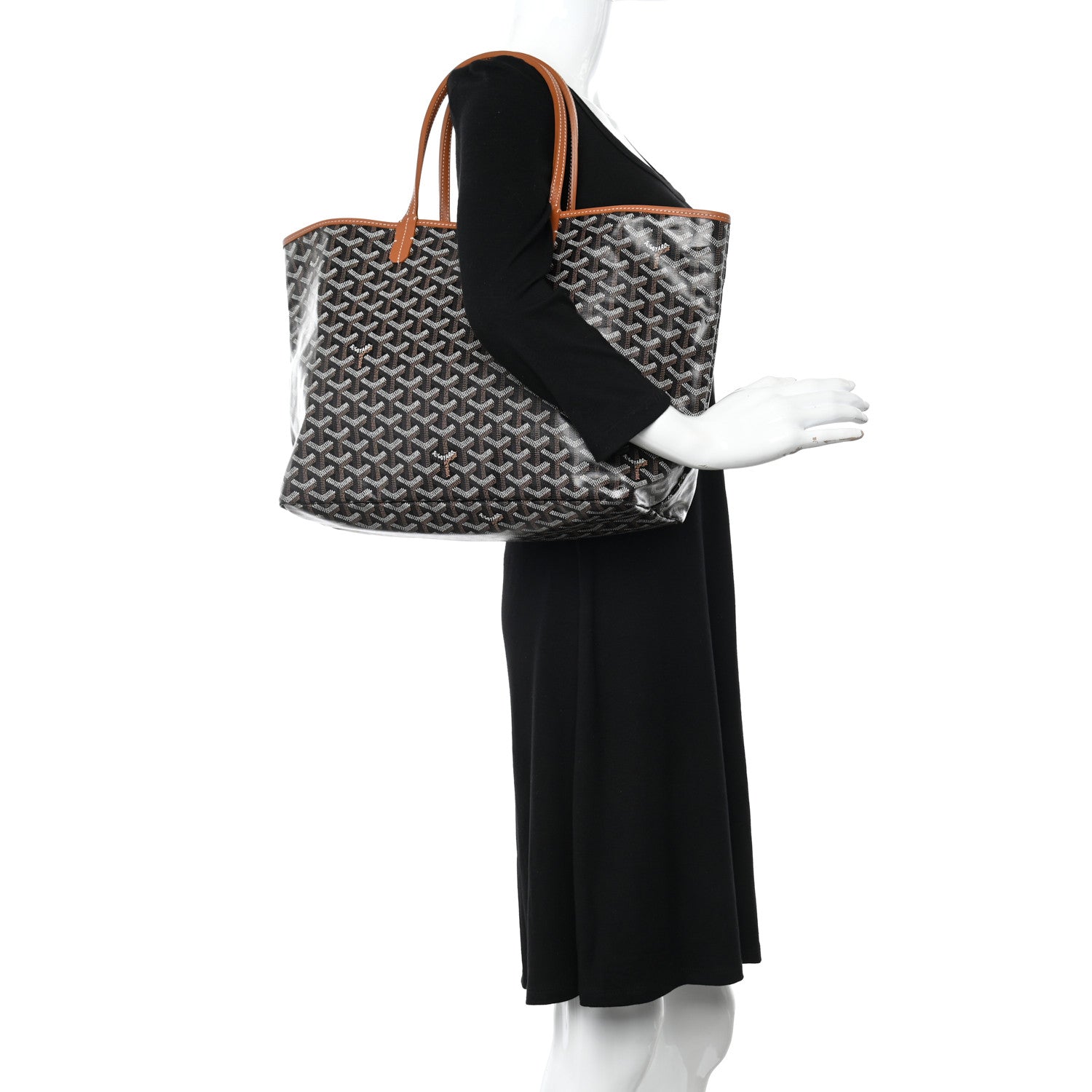 Goyard Goyardine Saint Louis PM Black Gold 2 of 11