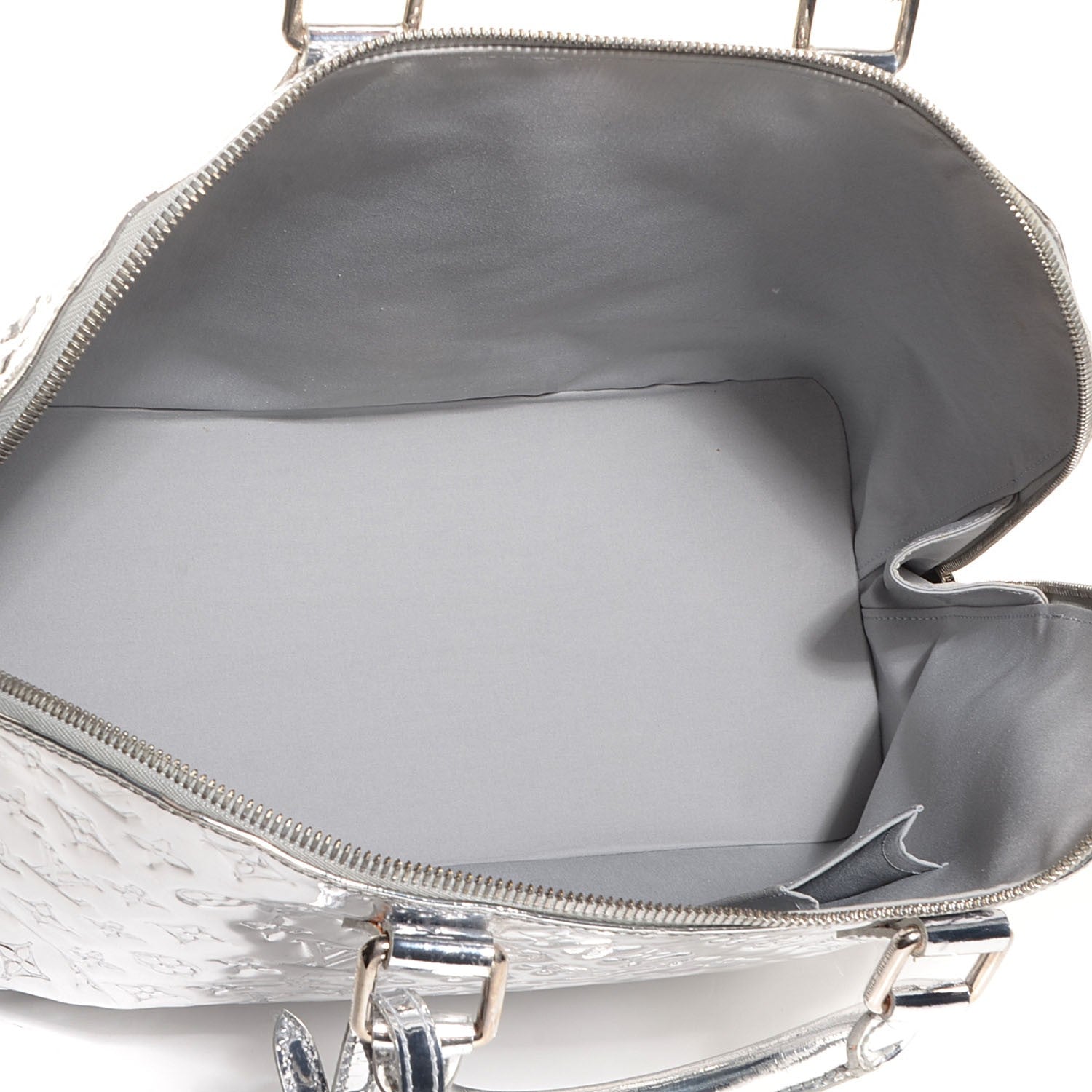 Louis Vuitton Monogram Miroir Alma GM XL Silver 5 of 8