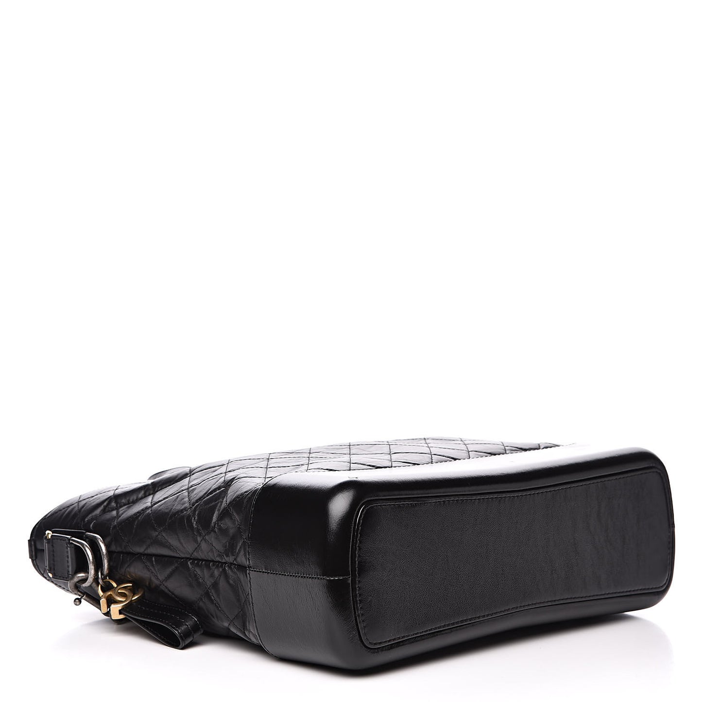 Calfskin Quilted Large Gabrielle Shopping Tote Black