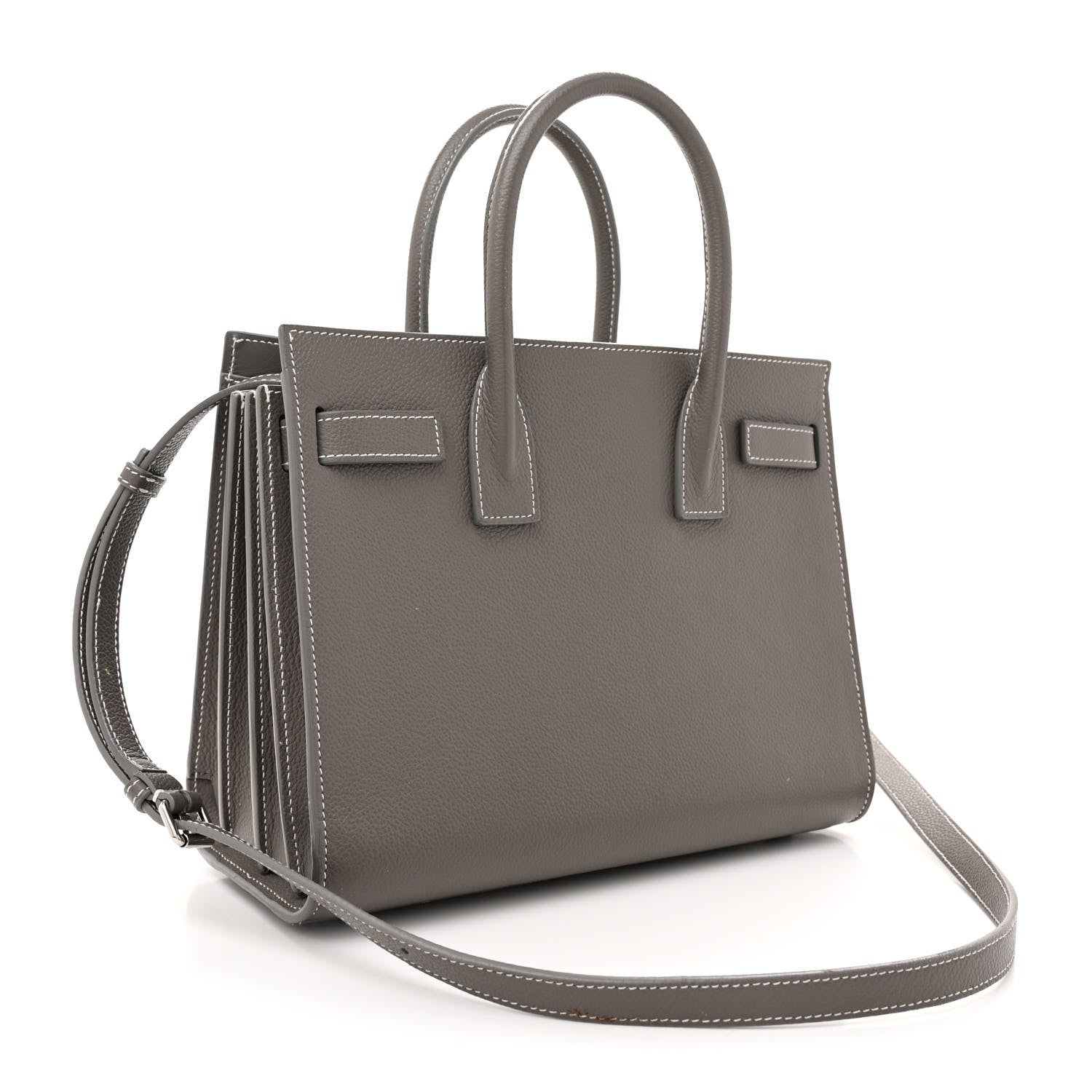 Saint Laurent Calfskin Baby Sac De Jour Fog 3 of 15