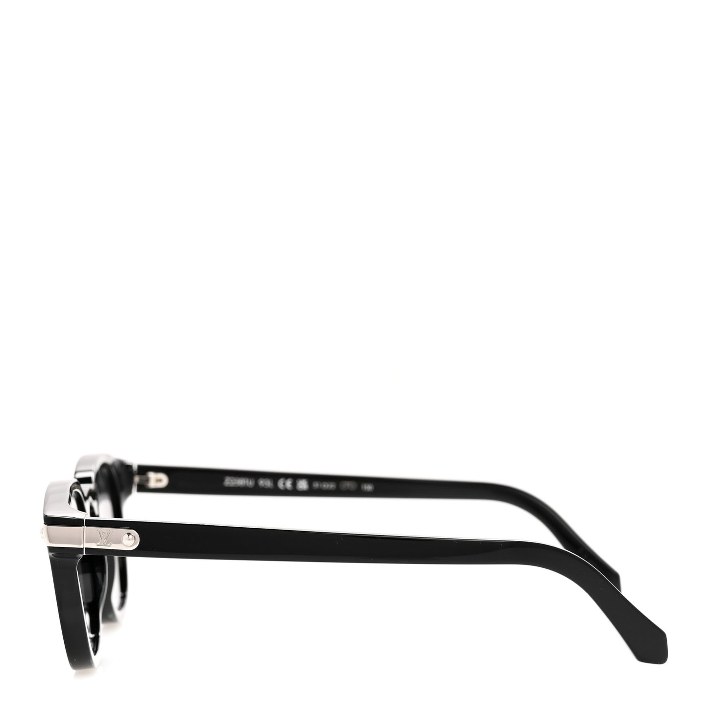 Acetate LV Signature Square Round Sunglasses Z2381U Black