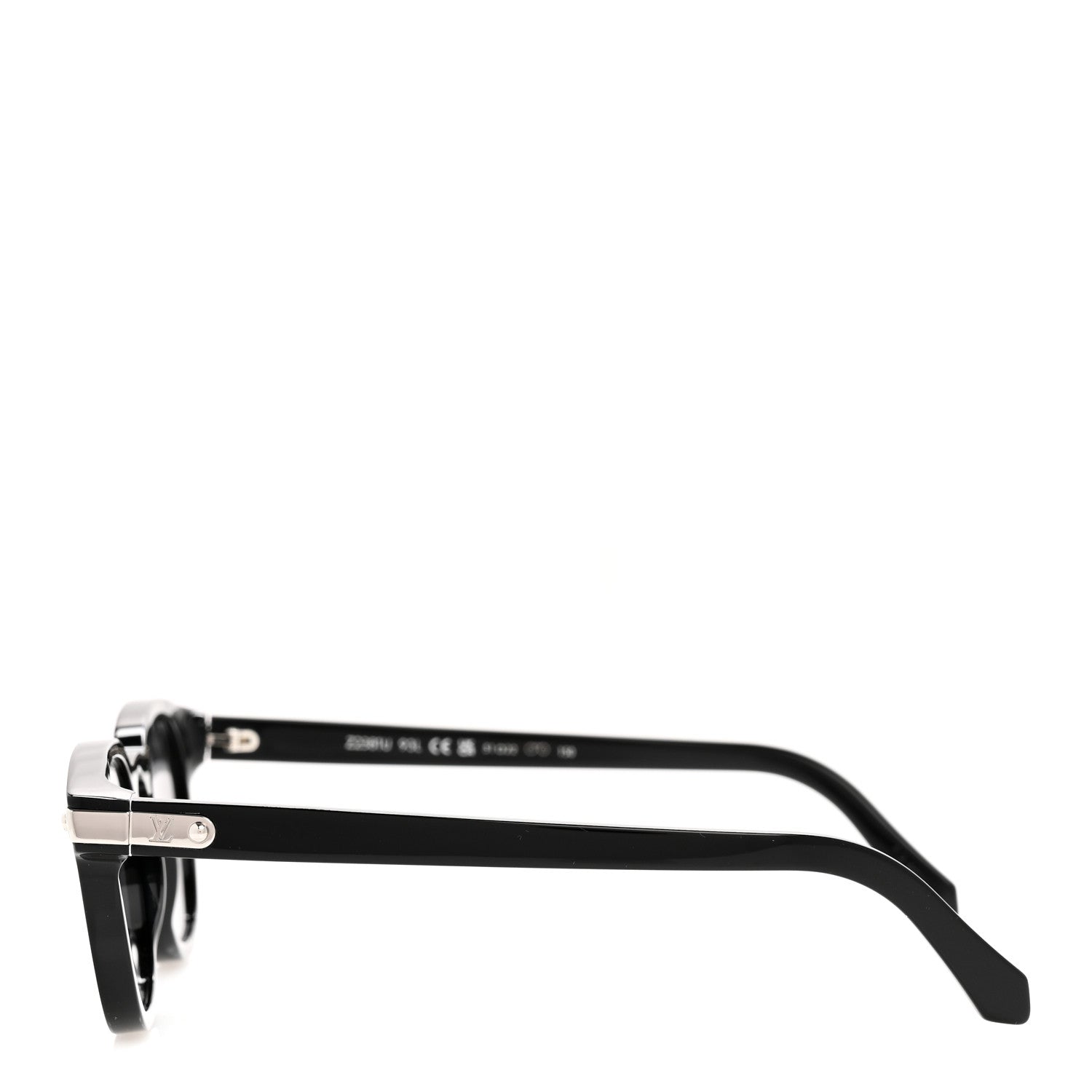 Louis Vuitton Acetate LV Signature Square Round Sunglasses Z2381U Black 5 of 18