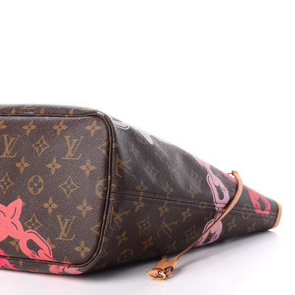 Louis Vuitton Monogram Bay Neverfull MM Rose Ballerine Poppy 10 of 16