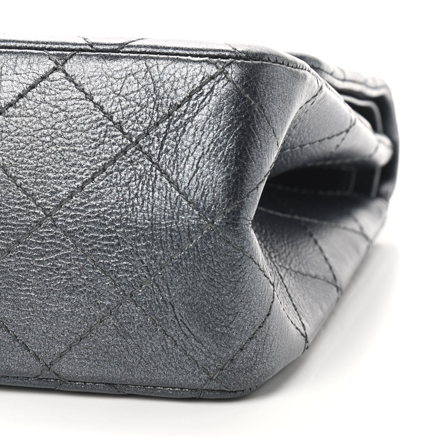 Chanel Metallic Calfskin Quilted 2.55 Reissue 227 Flap Charcoal 9 of 9