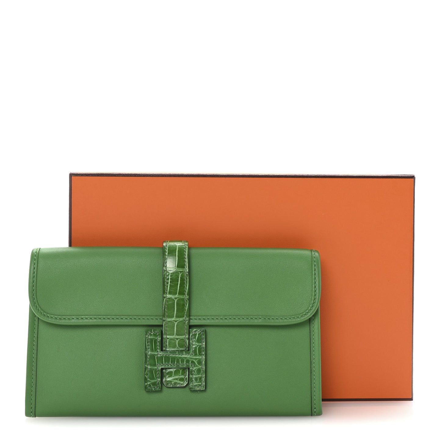 Swift Alligator Jige Touch Duo Clutch Bambou Cactus