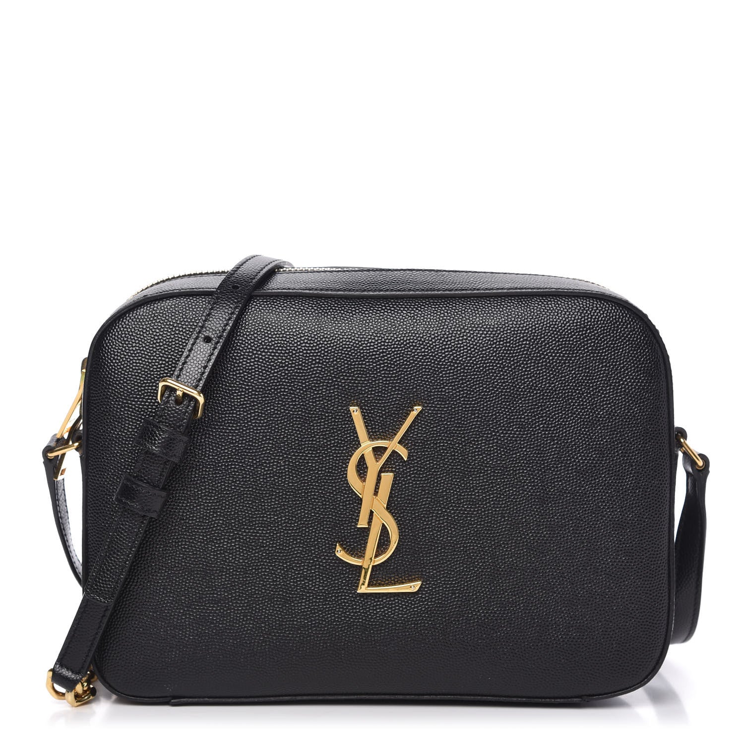 Saint Laurent Grain De Poudre Medium Classic Monogram Camera Bag Black 1 of 9