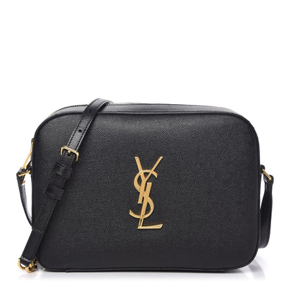 Saint Laurent Grain De Poudre Medium Classic Monogram Camera Bag Black 1 of 9