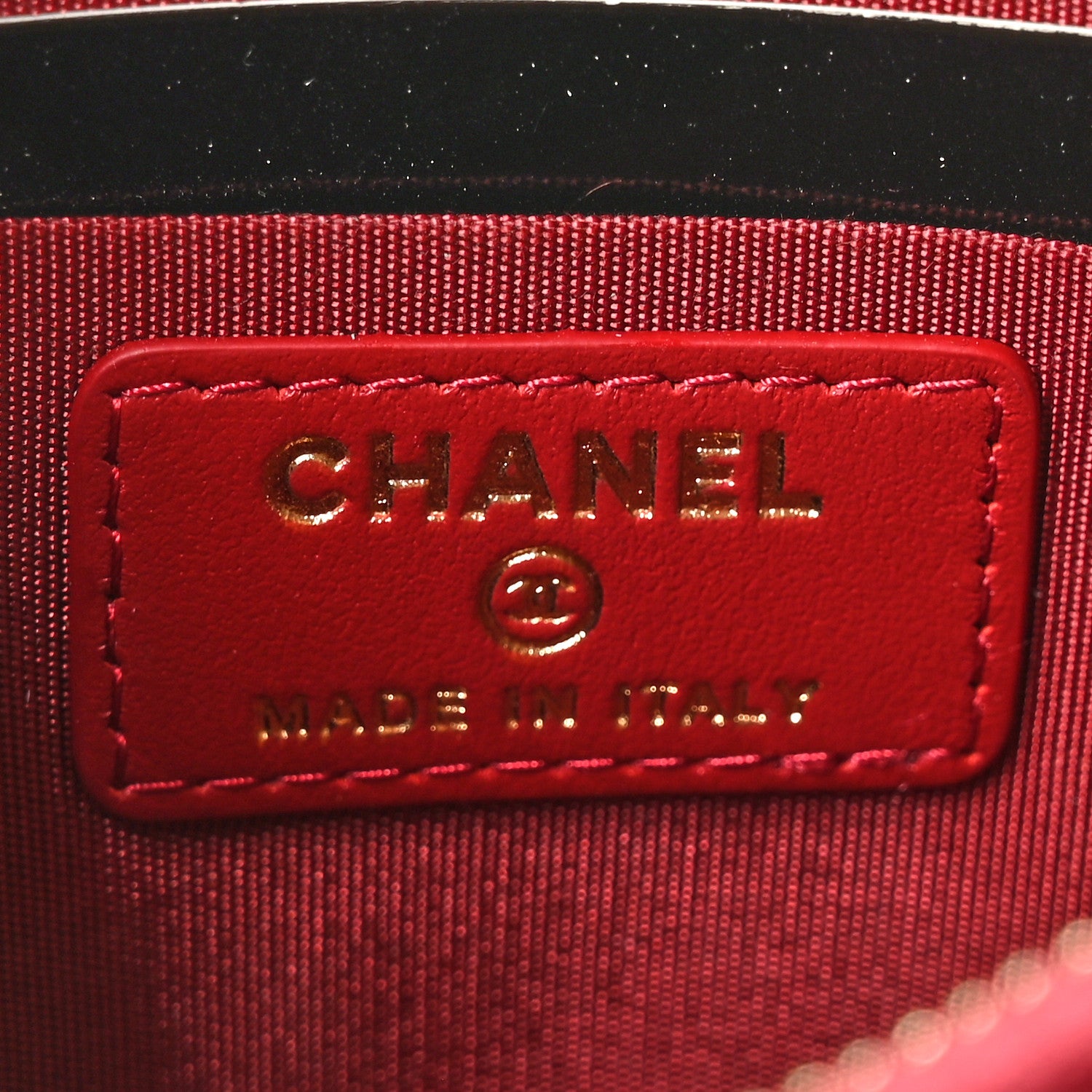 Chanel Shiny Goatskin Quilted Chanel 19 Phone and Card Holder Red 6 of 7