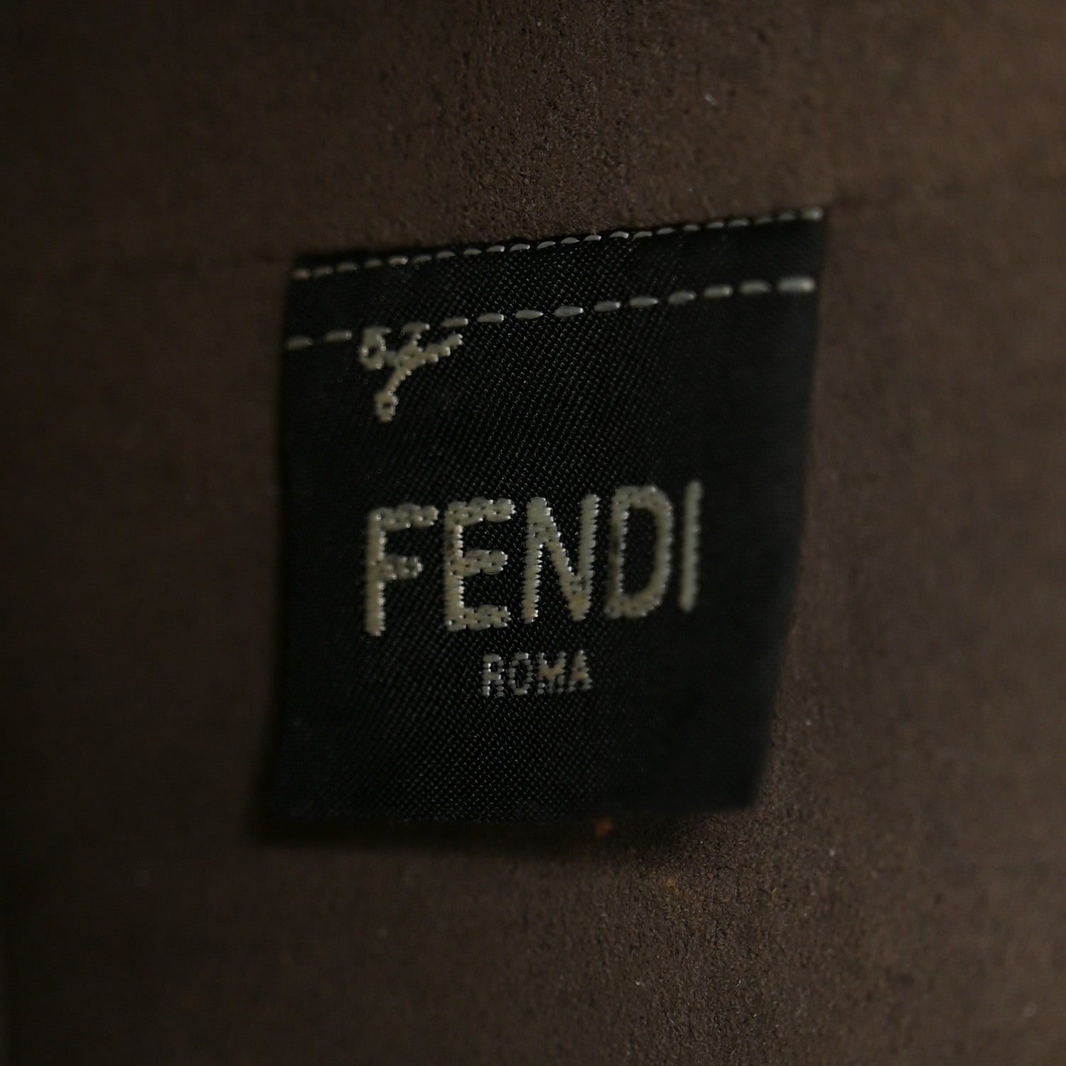 Fendi Vitello Grace F is Fendi Bi-Color FF 1974 Embossed Grande Mon Tresor Bucket Bag Maya Black Fragola 5 of 9