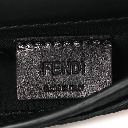 Fendi Cuoio Romano Micro Flat Baguette Black 6 of 12