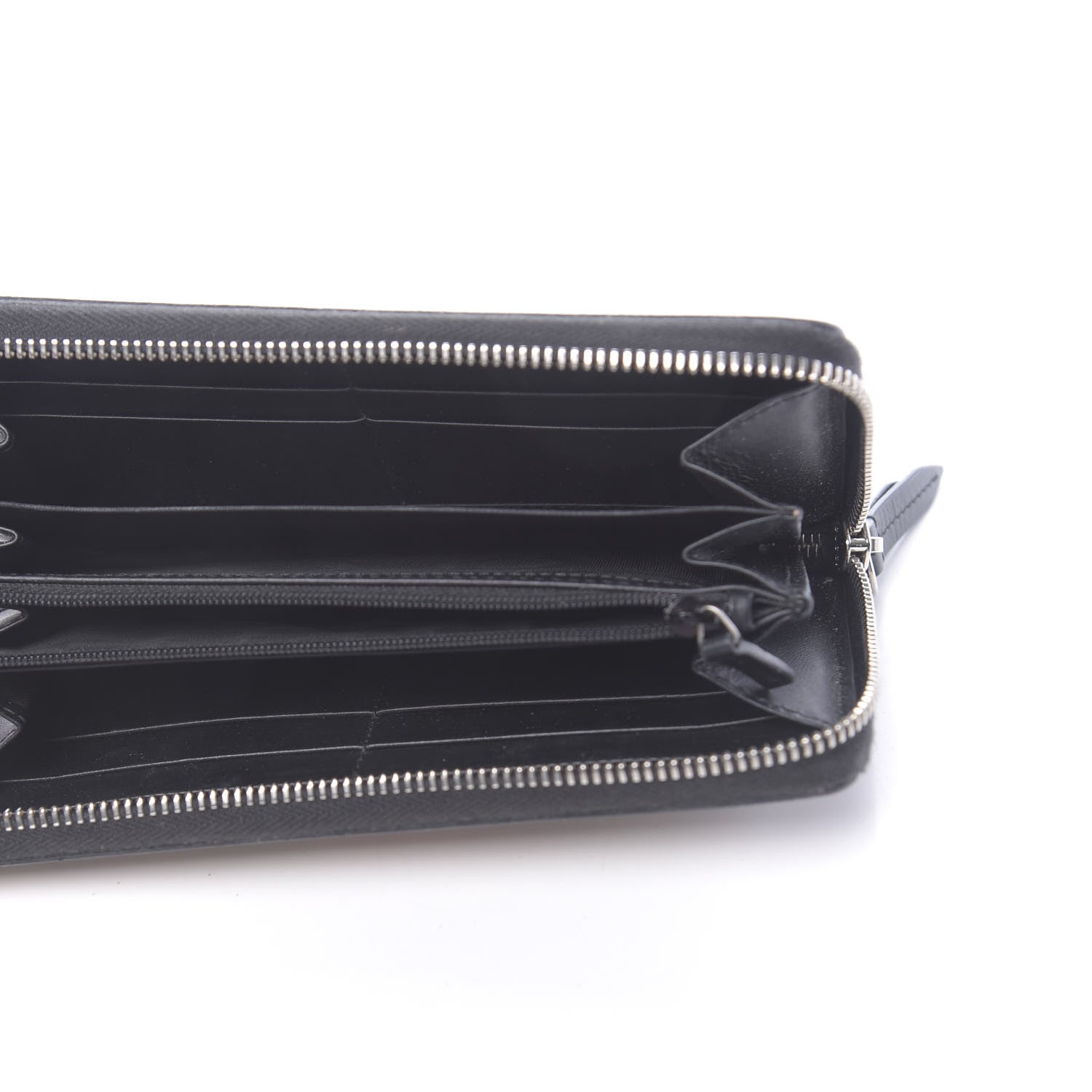 Gucci GG Supreme Monogram Kingsnake Zip Around Wallet Black 5 of 7