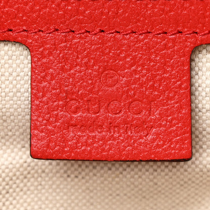 Gucci GG Supreme Monogram Apple Small Retro Interlocking G Day Backpack Beige Multicolor Lobster Red 6 of 16