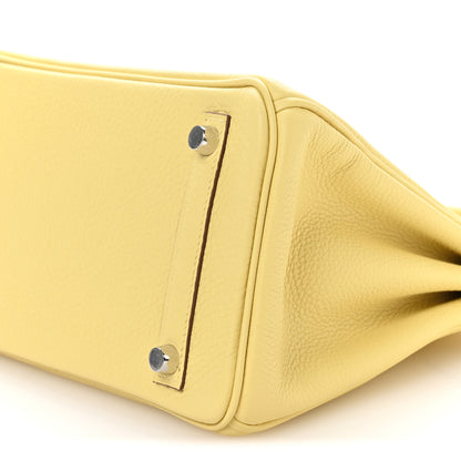 Hermes Togo Birkin 25 Jaune Poussin 10 of 11