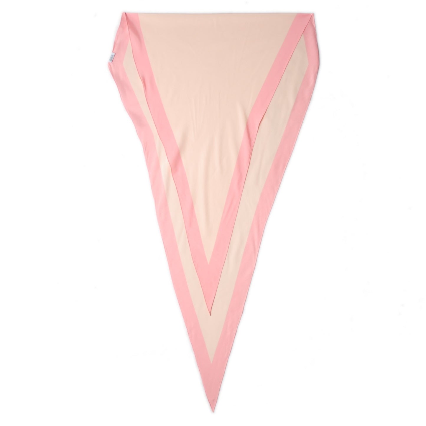 Washed Silk Maxi Losange Scarf Rose Poudre Rose Buvard