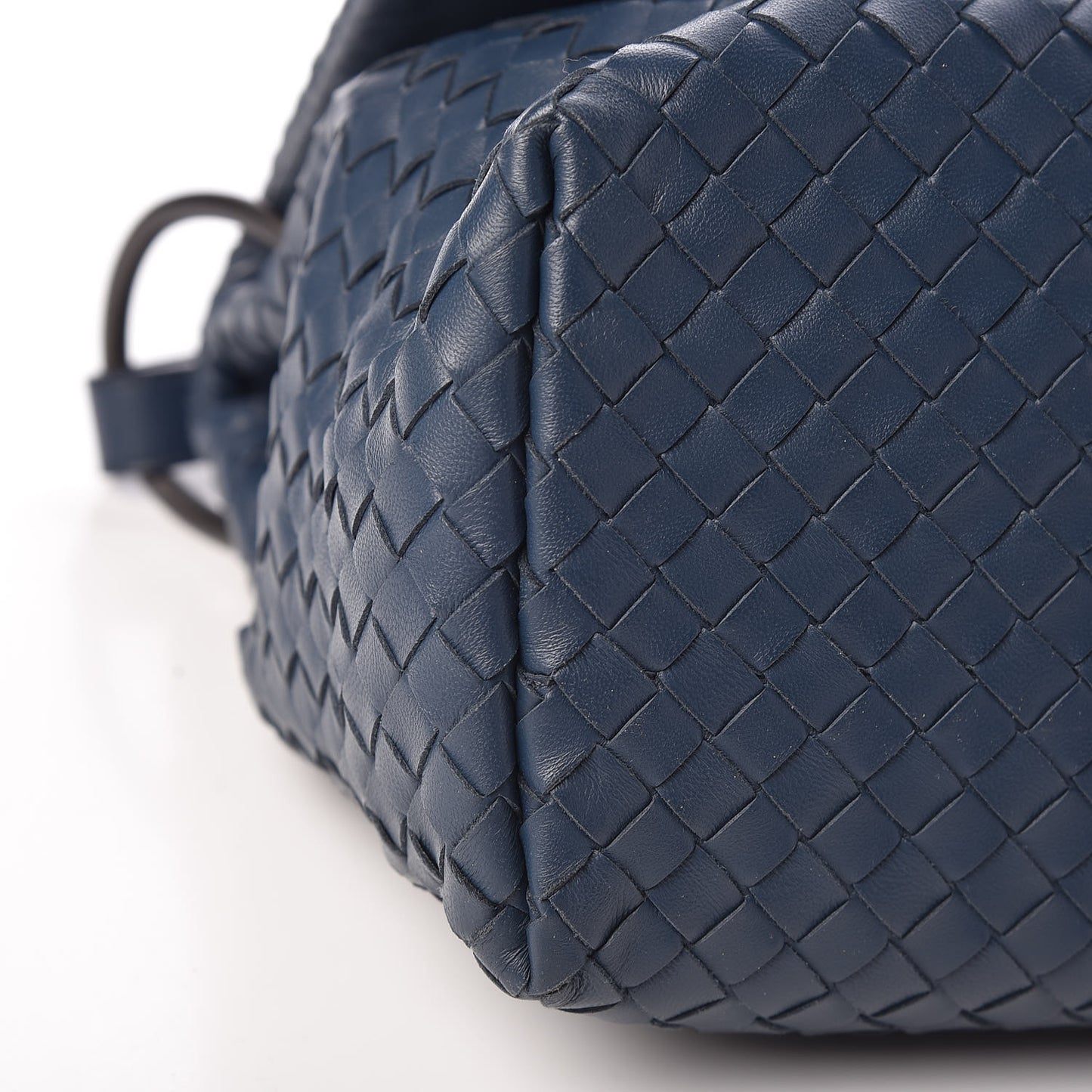 Nappa Intrecciato Shoulder Bag Celeste