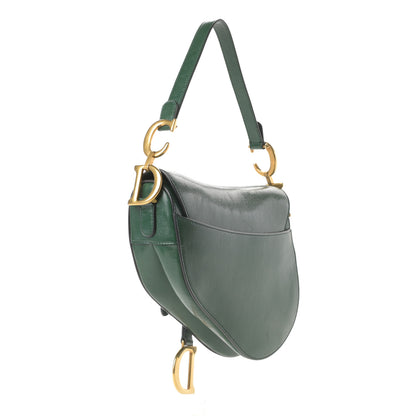 Christian Dior Calfskin Saddle Bag Green 3 of 12