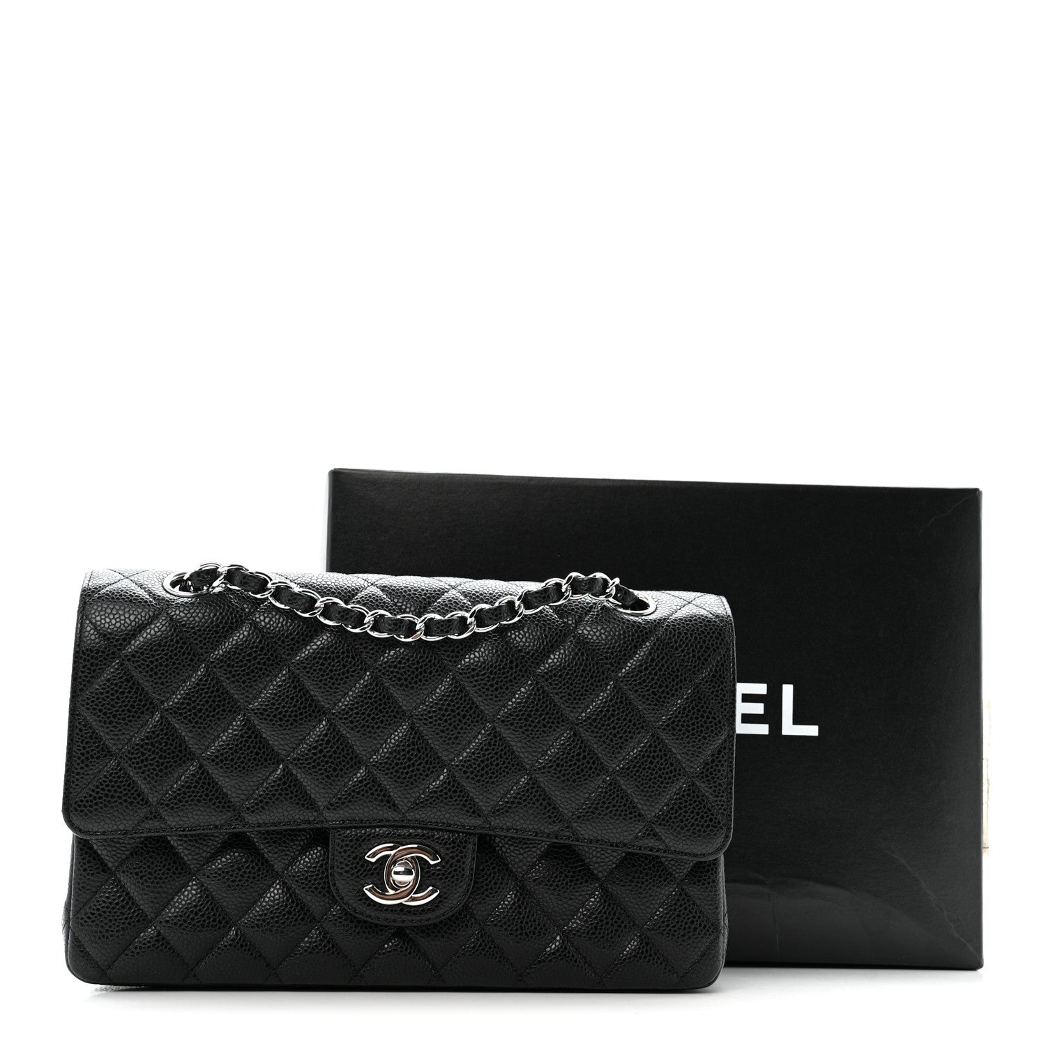 Chanel Caviar Quilted Medium Double Flap Black 13 of 13