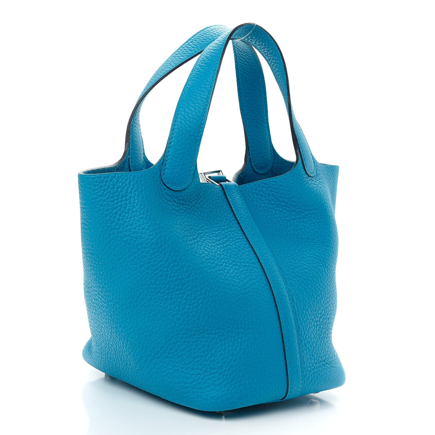 Hermes Taurillon Clemence Picotin Lock 18 PM Bleu Frida 3 of 9