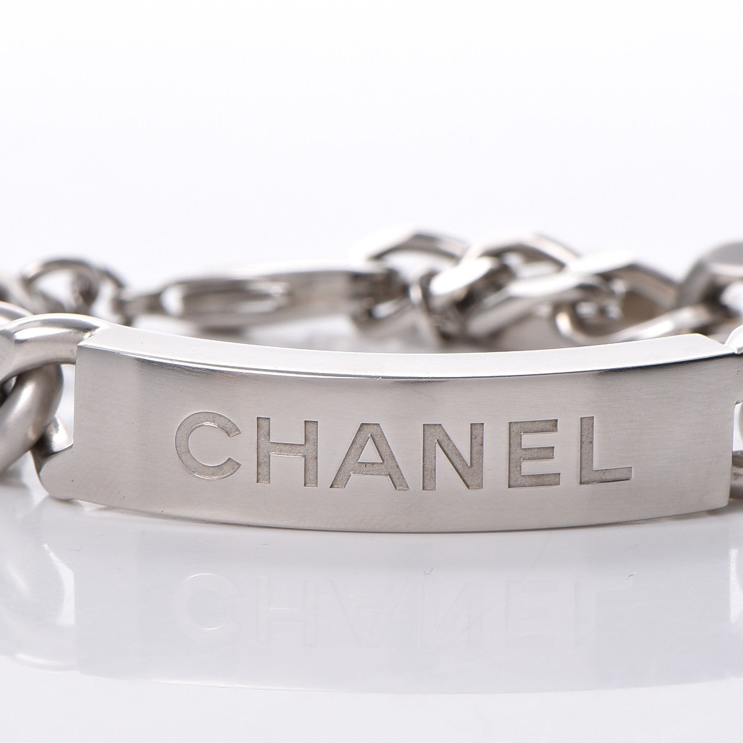 Chanel Chain ID CC Bracelet Silver 4 of 9
