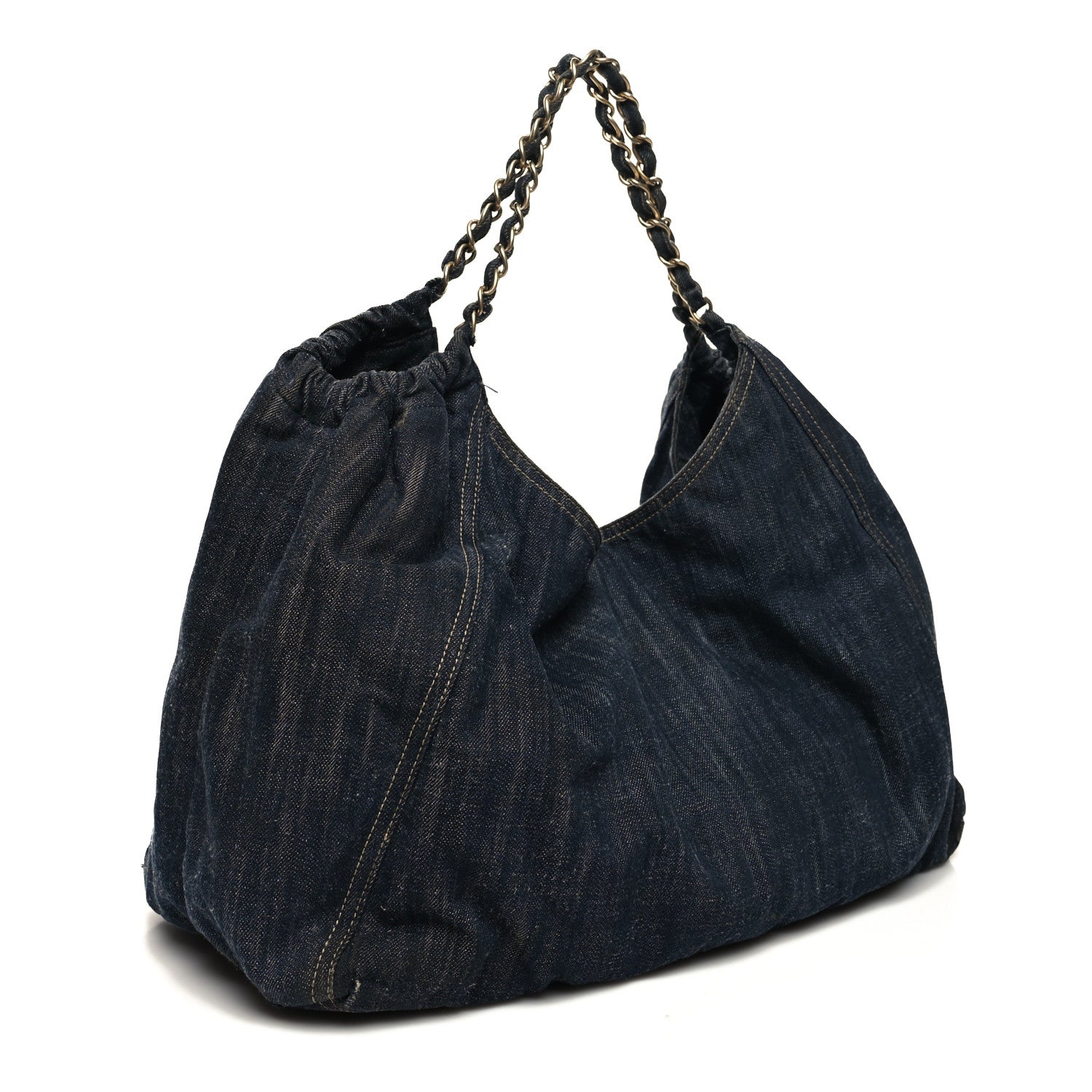 Chanel Denim XL Coco Cabas Tote Blue 4 of 16