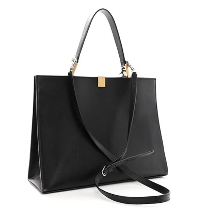 Balenciaga Calfskin Le Dix Soft Cabas M Shoulder Bag Black 3 of 16