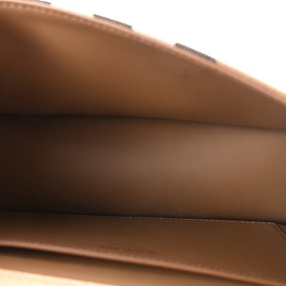 Burberry Derby Calfskin House Check Mackford Crossbody Bag Camel 5 of 9