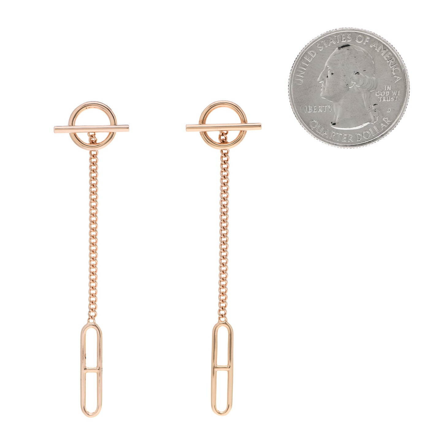 18K Rose Gold Echappee Earrings