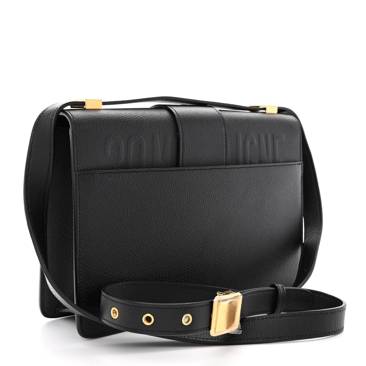 Christian Dior Grained Calfskin 30 Montaigne Flap Bag Black 3 of 10