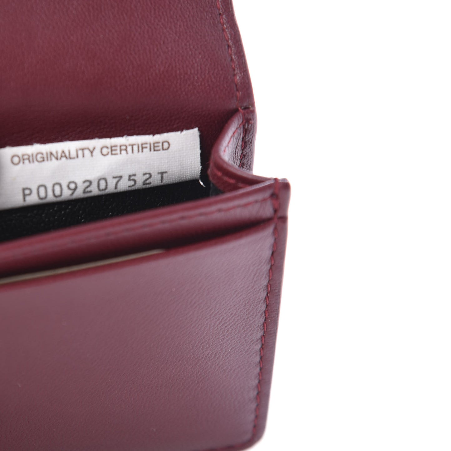 Nappa Intrecciato Card Holder Gigolo Red