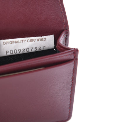 Bottega Veneta Nappa Intrecciato Card Holder Gigolo Red 10 of 11