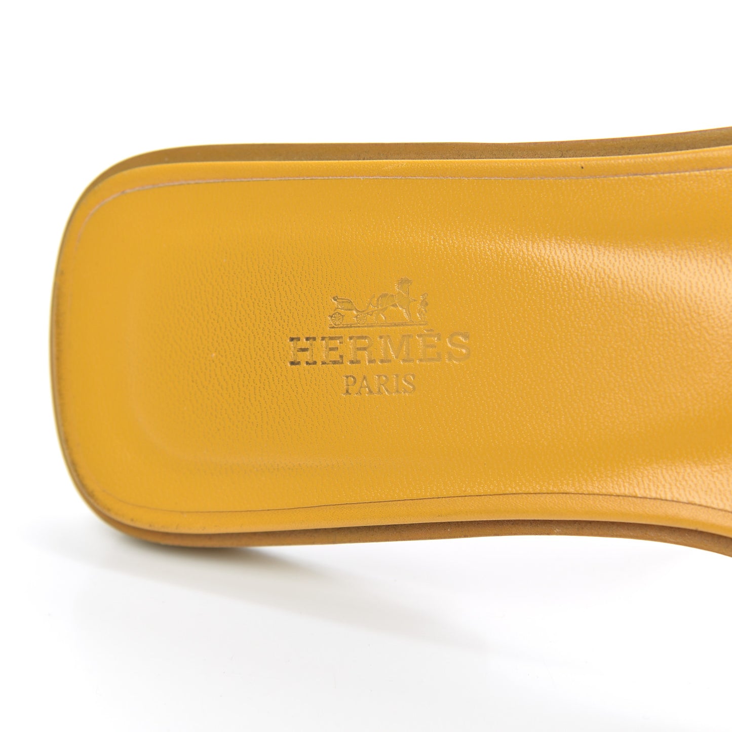 Box Calfskin Oran Sandals 38 Jaune Citron