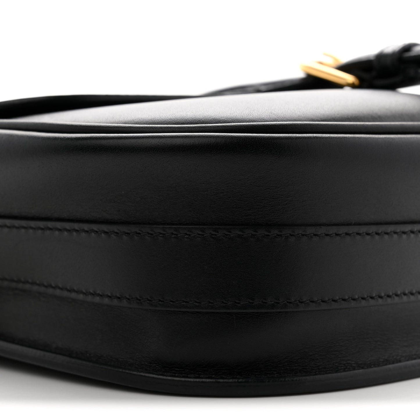 Box Calfskin Medium Bobby Flap Black