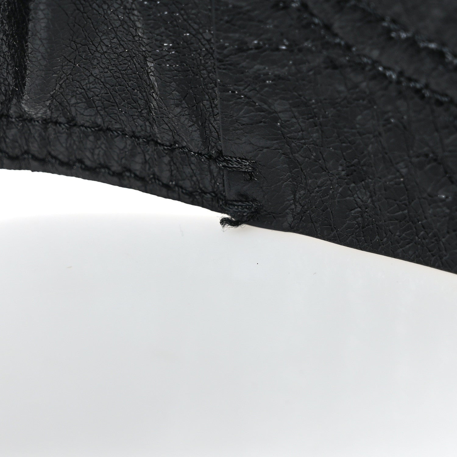 Christian Dior Crinkled Lambskin 135mm Saddle Belt Black 5 of 6