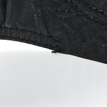 Christian Dior Crinkled Lambskin 135mm Saddle Belt Black 5 of 6