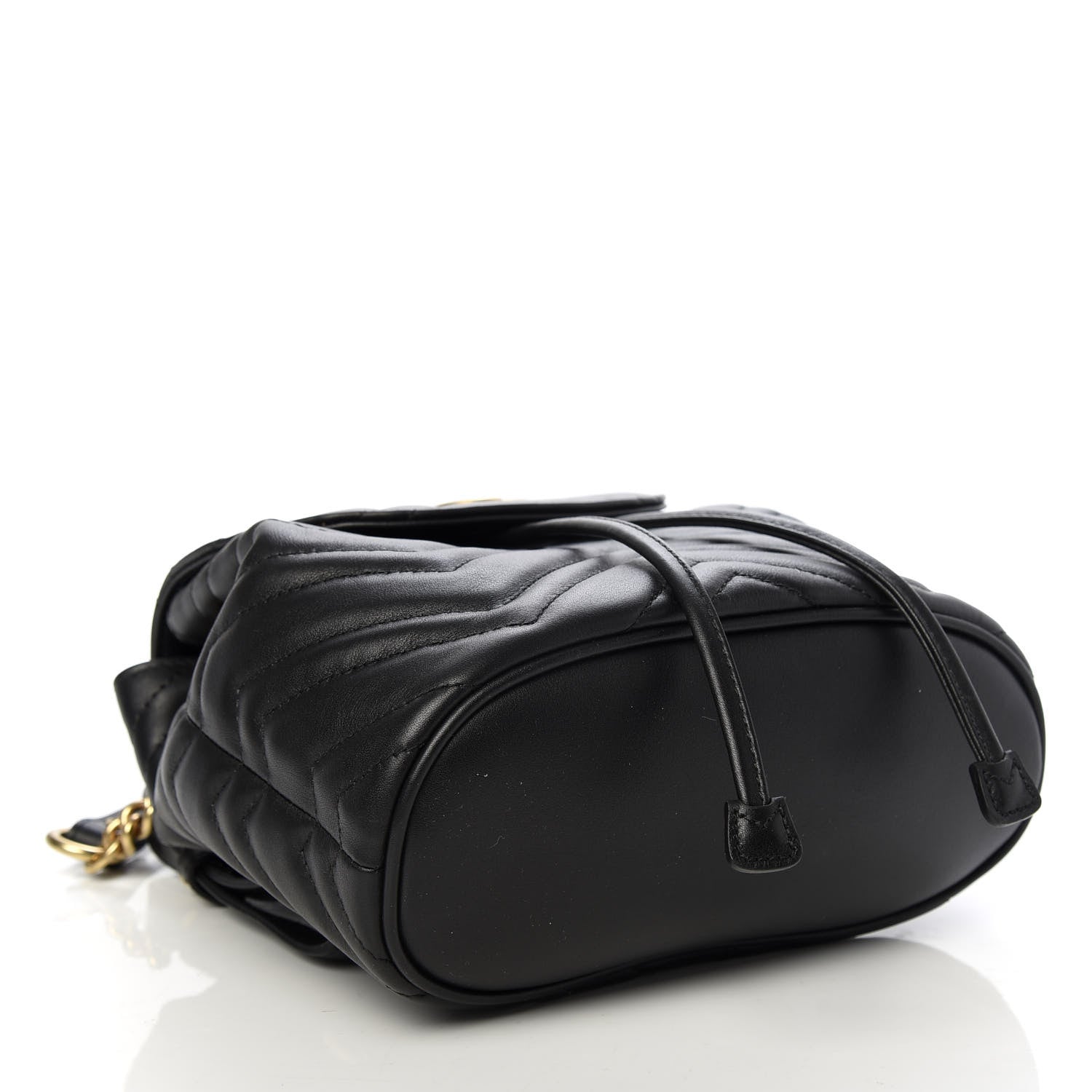 Gucci Calfskin Matelasse GG Marmont Flap Backpack Black 3 of 8