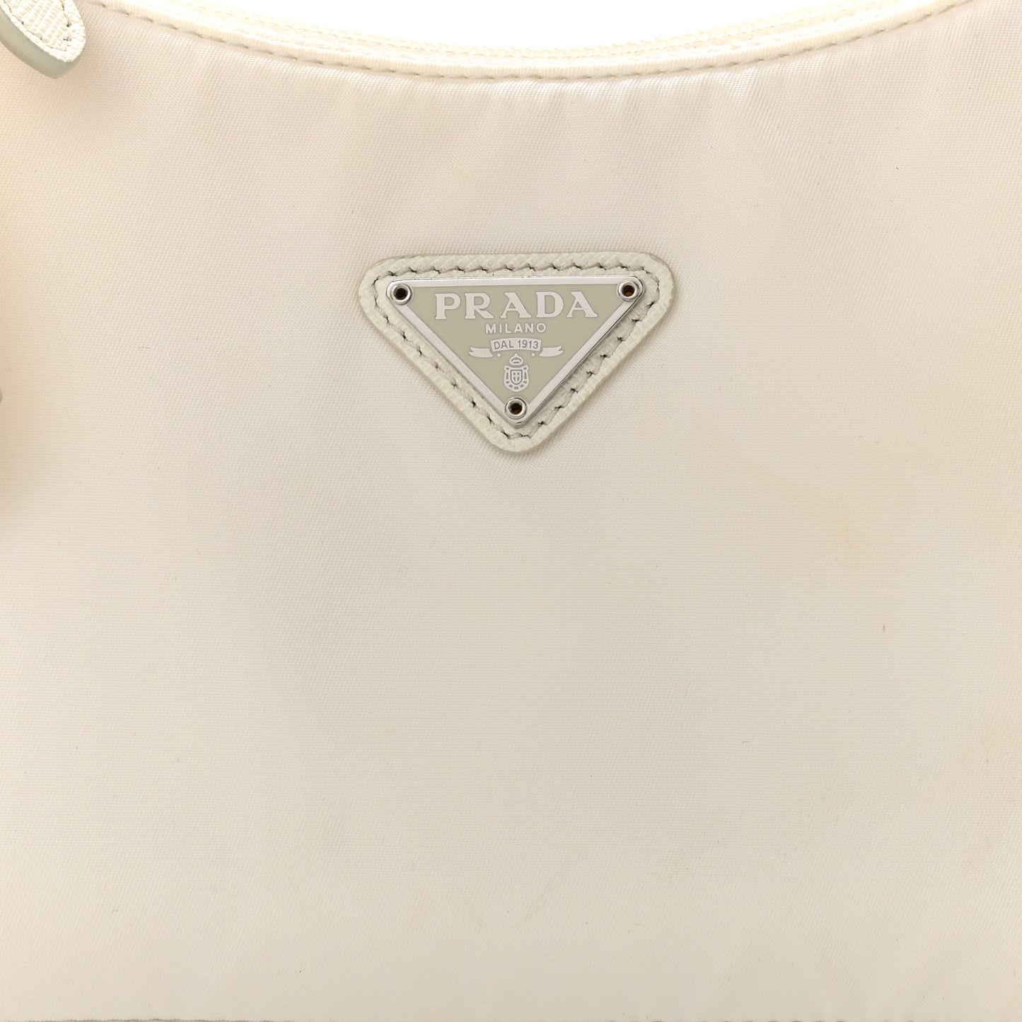 Tessuto Nylon Mini Re-Edition 2000 Bag White