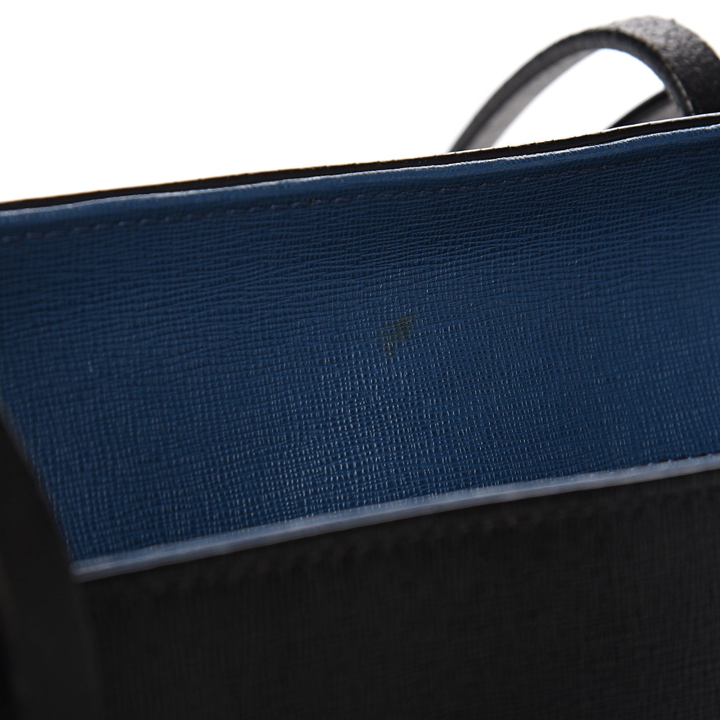 Vitello Elite Cuoio Monster Buggies Medium Roll Tote Black Multicolor Blue Cobalto